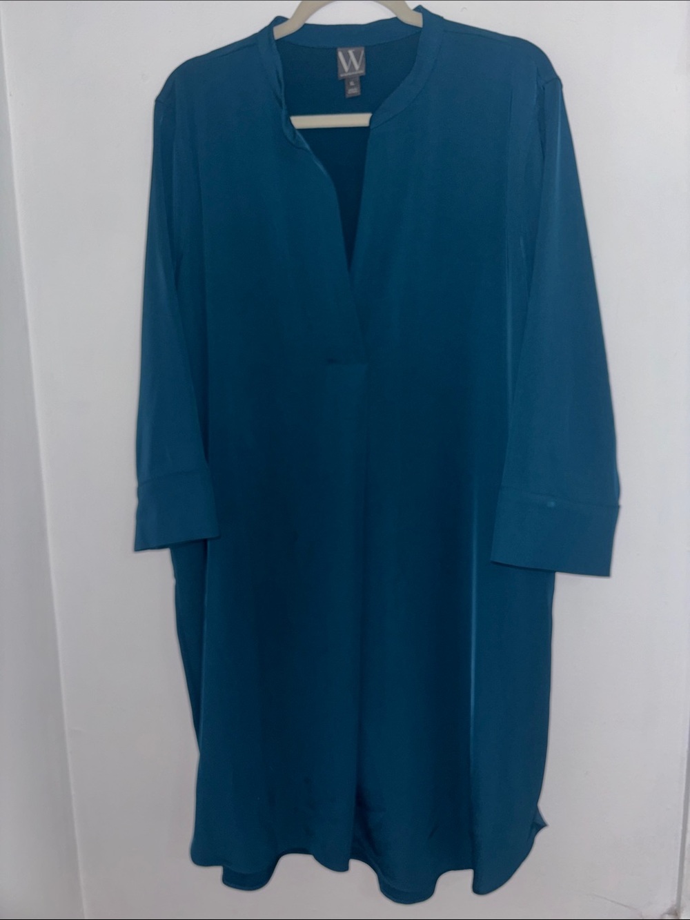 W by Worth Teal-Blue Tunic Top